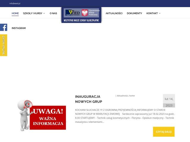 Centrum Usług Edukacyjnych - Szkoła „WIED” w Piotrkowie Trybunalskim
