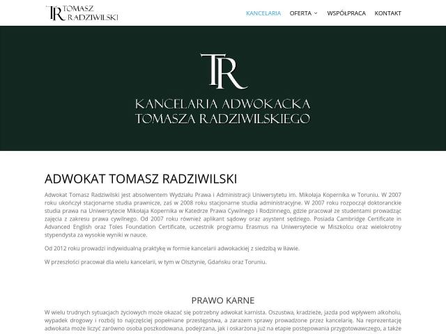 Kancelaria Adwokacka adwokat Tomasz Radziwilski