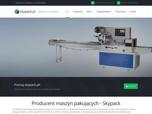 Skypack Maszyny Pakujące