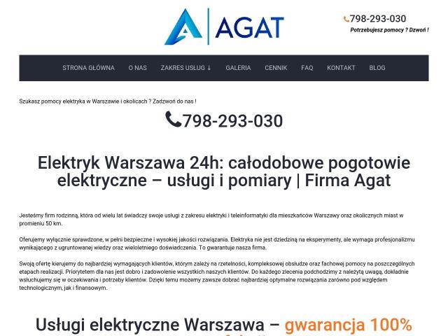 AGAT Adrian Popławski - elektryk Warszawa