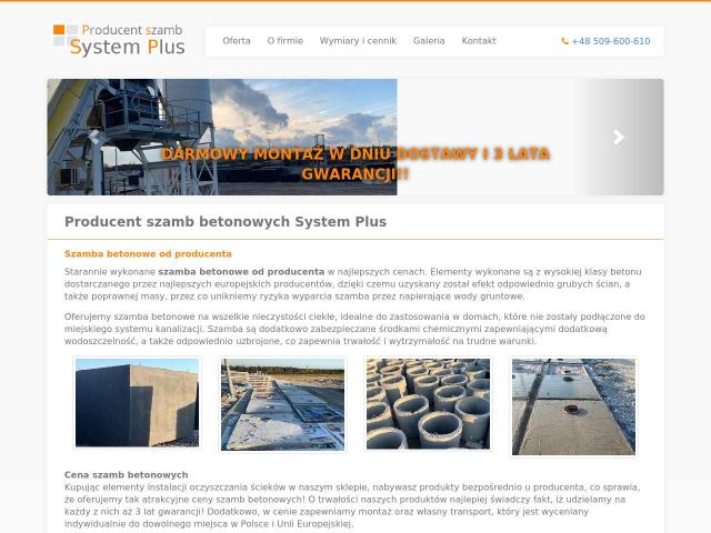 Producent szamb System Plus