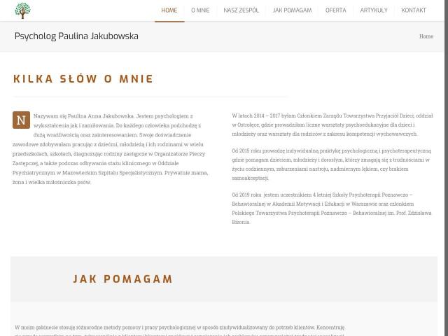 Gabinet psychologiczny Pauliny Jakubowskiej