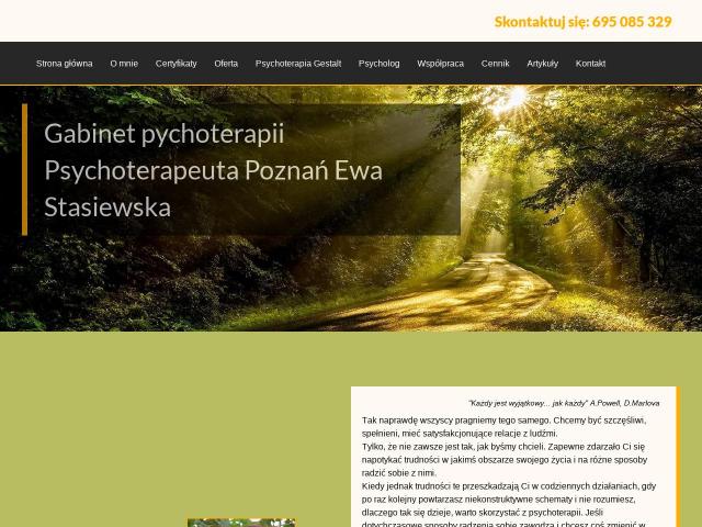 Gabinet psychoterapii mgr Ewa Stasiewska